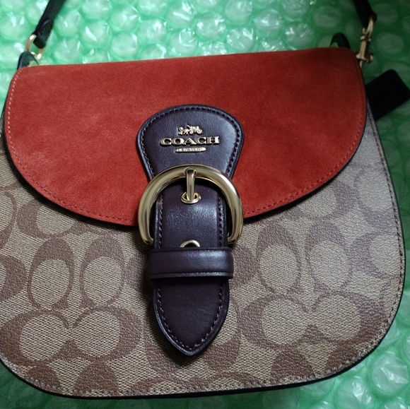 Kleo Signature Canvas Shoulder Crossbody Bag 👜 - Picture 2 of 13